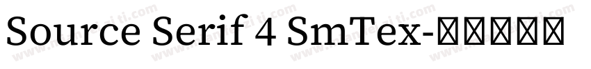 Source Serif 4 SmTex字体转换